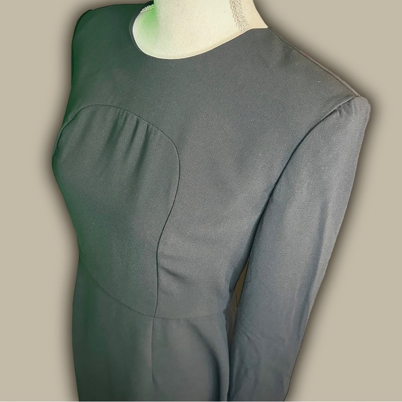 NWOT Sergio Hudson x Target Black ‘Strong Shoulder Midi Dress’ Size Small - Picture 16 of 16